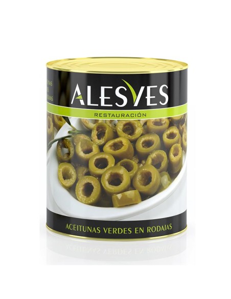 ACEITUNA ALESVES RODAJA VERDE 3 KGS.