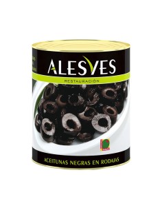 ACEITUNA NEGRA RODAJAS ALESVES 3 KGS.