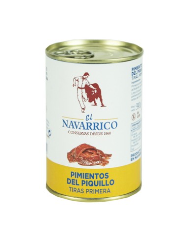 PIMIENTO PIQUILLO TIRAS NAVARRICO LATA 425 ML