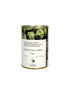 ALCACHOFA ALIÑADA NAVARRICO 6/9 LATA 425 ML.