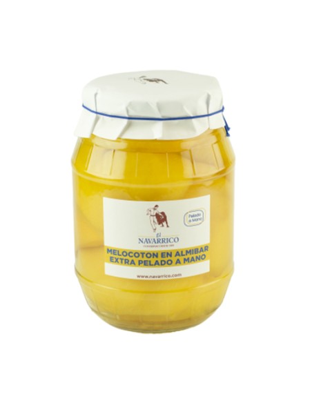 MELOCOTON PELADO MANO EL NAVARRICO 999 ML.
