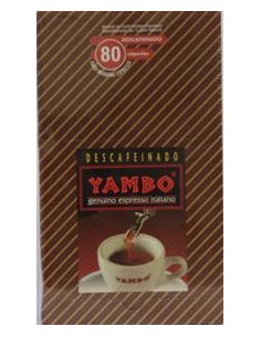CAFE DESCAFEINADO YAMBO 80 SOBRES