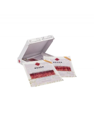 PLATO JAMON BELLOTA ORO 90 GRS. BEHER CORTE A...