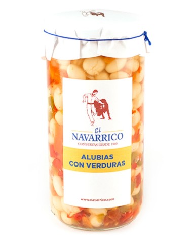 ALUBIAS CON VERDURAS NAVARRICO 720 ML.
