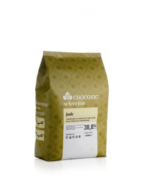 COBERTURA CHOCOLATE LECHE JADE GOTAS 5 KGS.