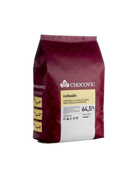 COBERTURA NEGRA TOBADO 64.5% BOLSA 5 KILOS