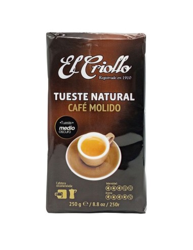 CAFE MOLIDO NATURAL EL CRIOLLO 250 GRS.