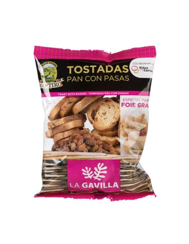 PAN TOSTADO DE PASAS MTK 250 GRS. C.4 UDS.