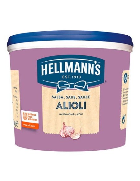 SALSA ALIOLI HELLMANN´S CUBO 3 KGS.